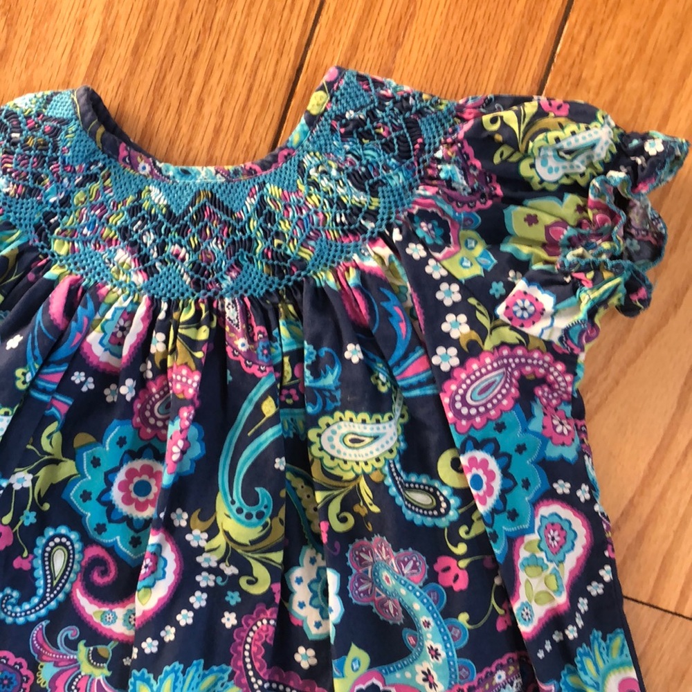 Paisley pattern toddler dress
